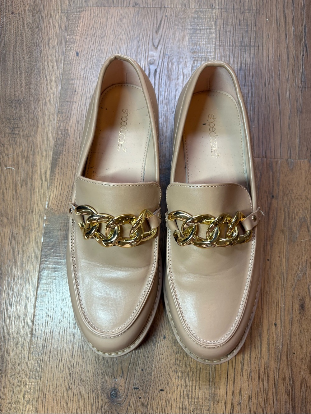 Shoedazzle Women’s Tan Loafers